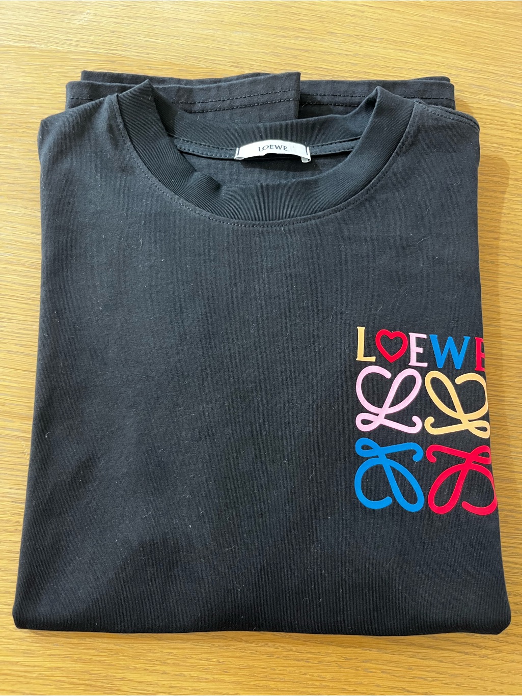 Loewe Black Logo Crewneck Tee 2xl